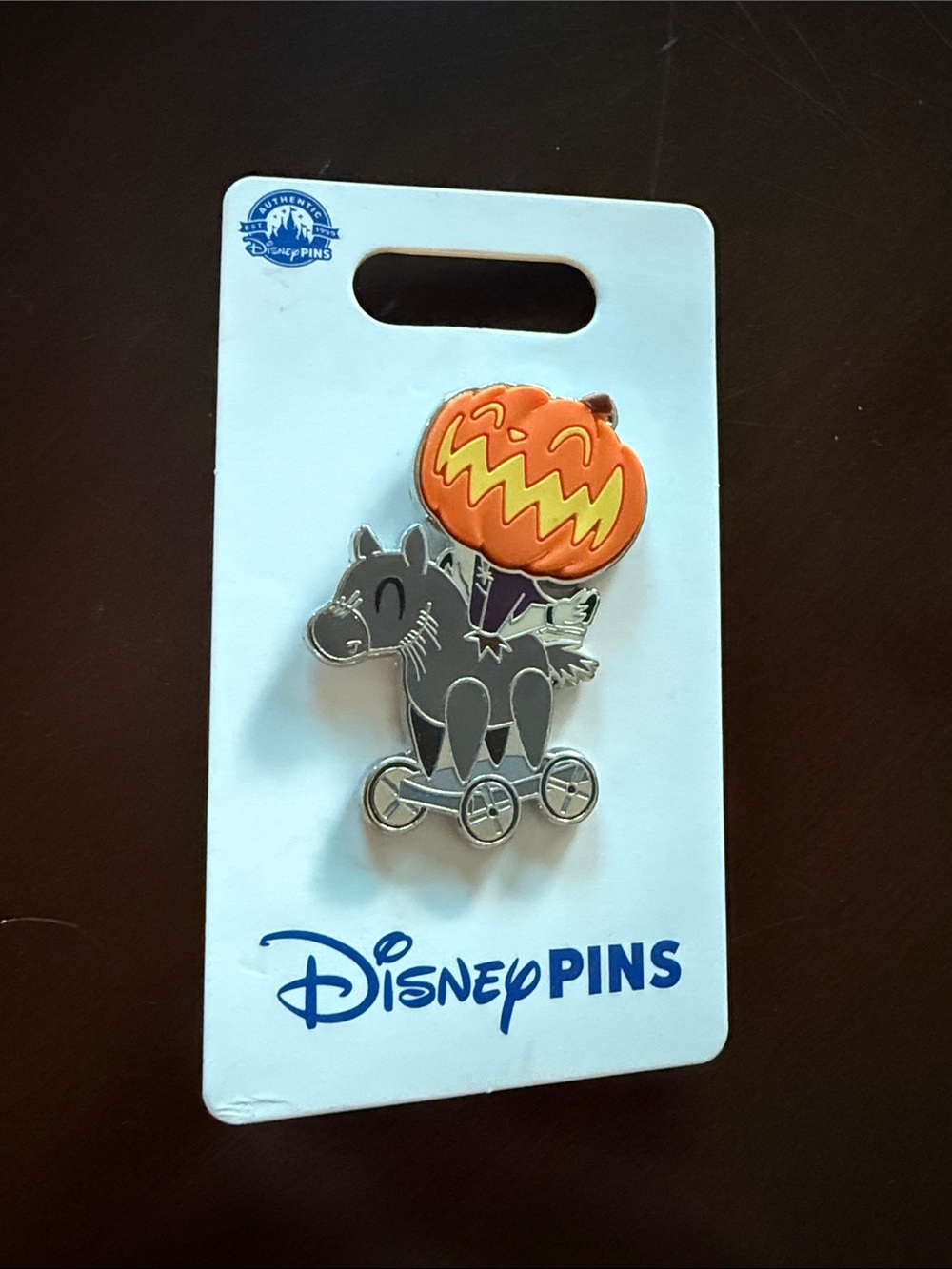 2023 Disney Parks Nightmare Before Christmas Pumpkin Head Horse OE Pin